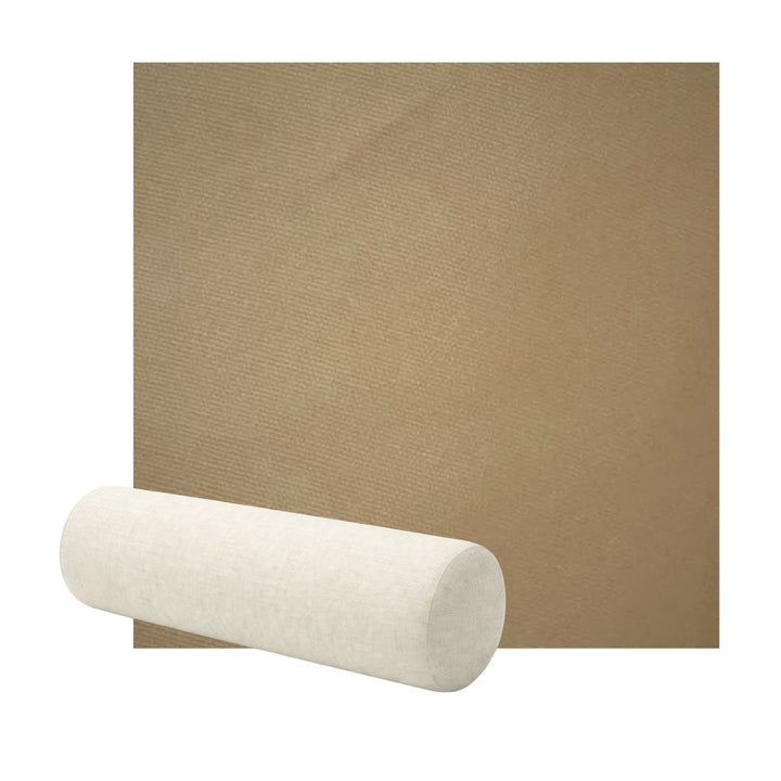 Relaxed Oatmeal Tan Canvas Bolster Pillow