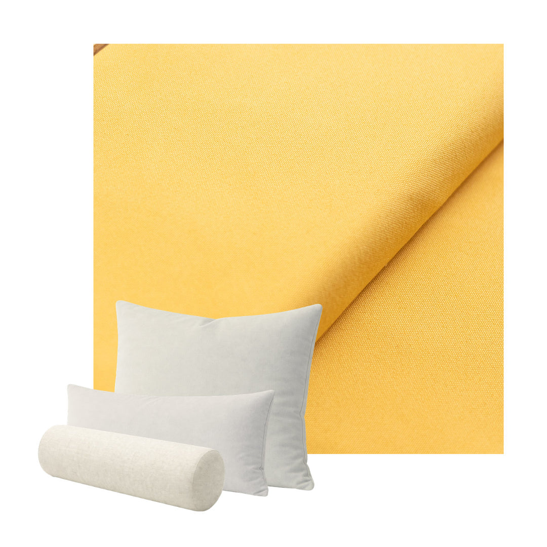 Sunshine Yellow Canvas Custom Pillow Cover