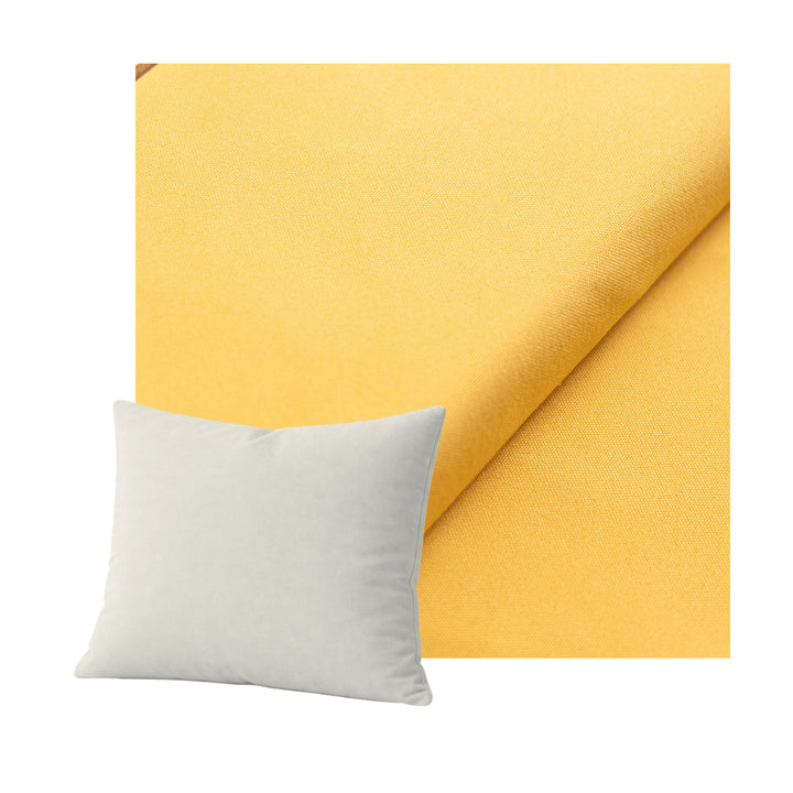 Sunshine Yellow Canvas Throw Pillow