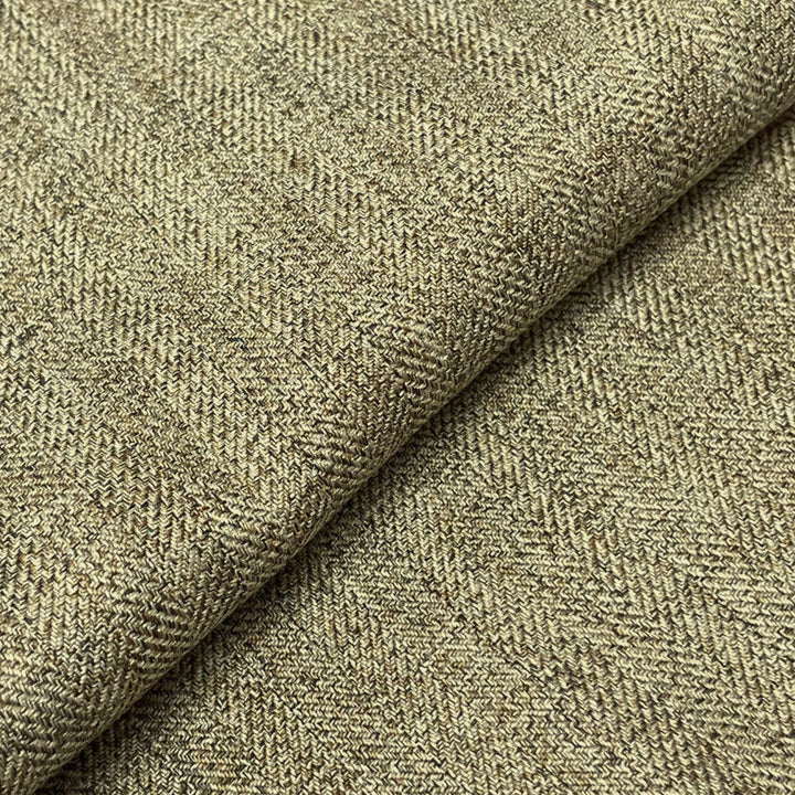 Sage Herringbone premium weave fabric close-up
