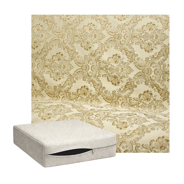 Vintage Gold Floral Damask Custom Cushion Cover