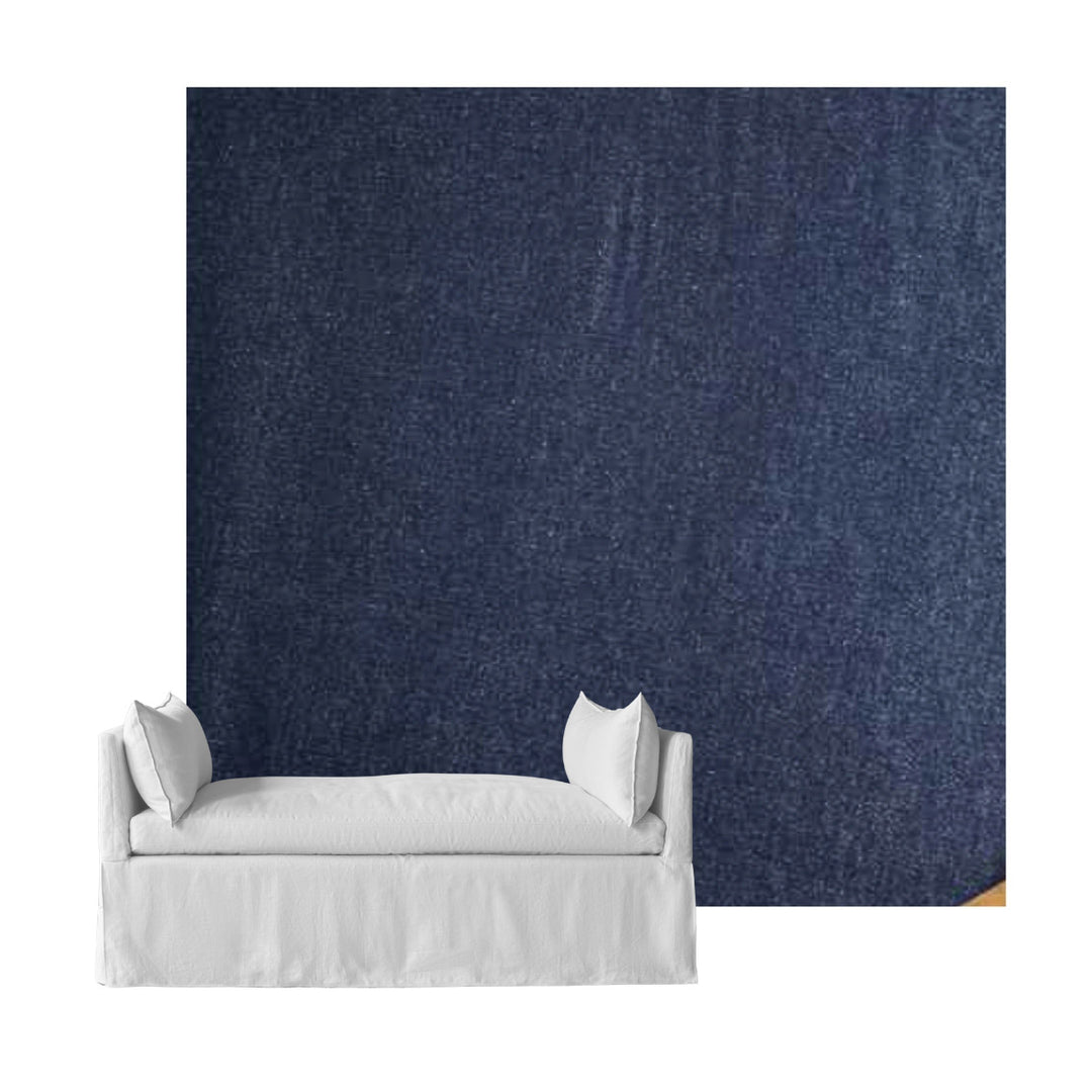 Blue Denim Canvas Custom Daybed Cover