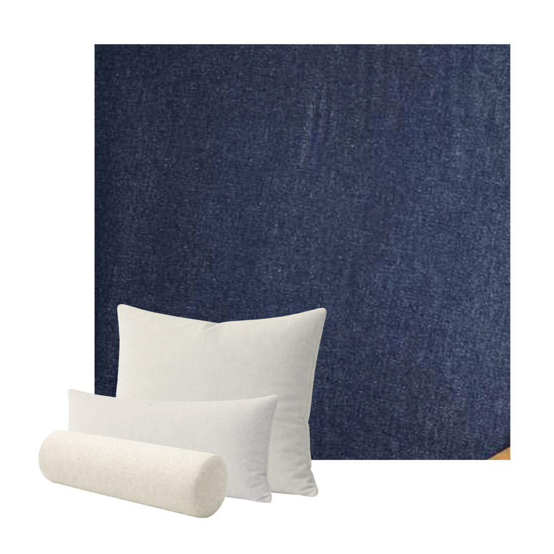 Blue Denim Canvas Custom Pillow Cover