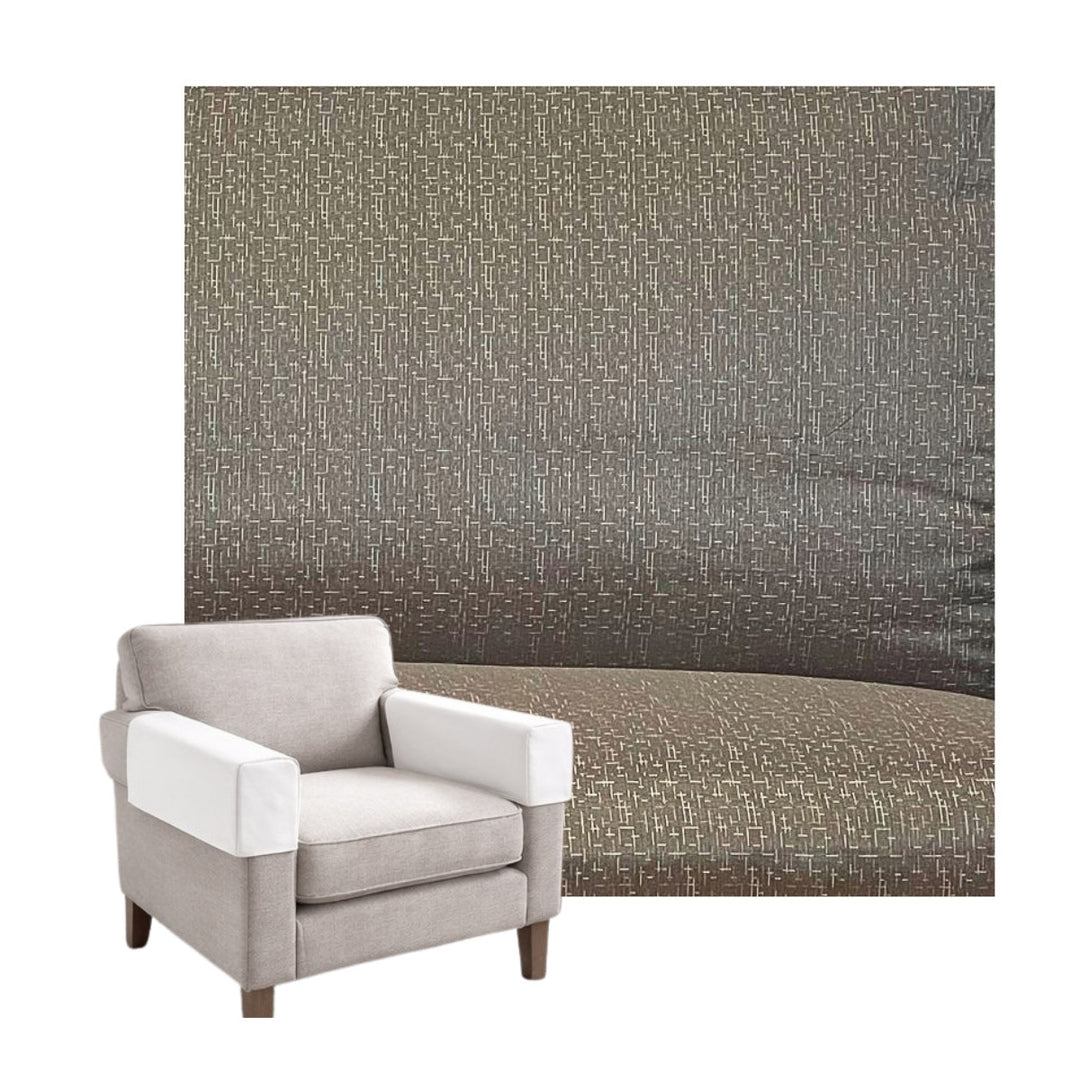 Silky Greige Bamboo Blend Custom Armrest Cover