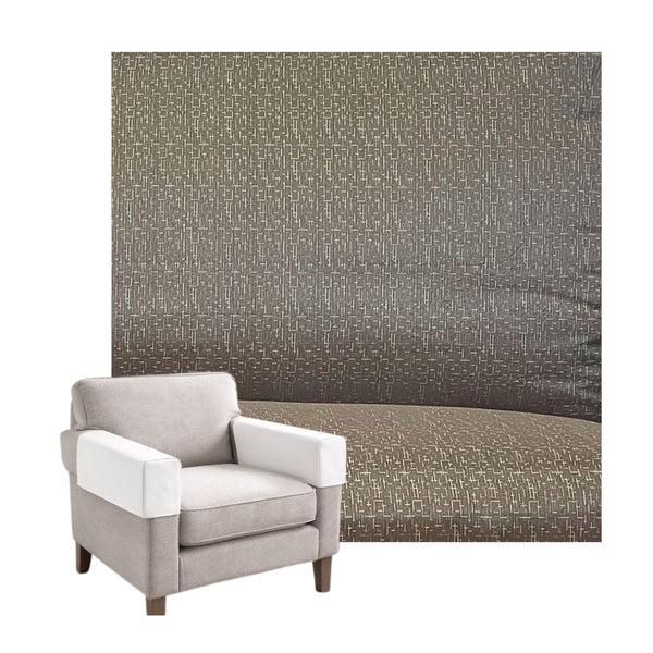 Silky Greige Bamboo Blend Custom Armrest Cover