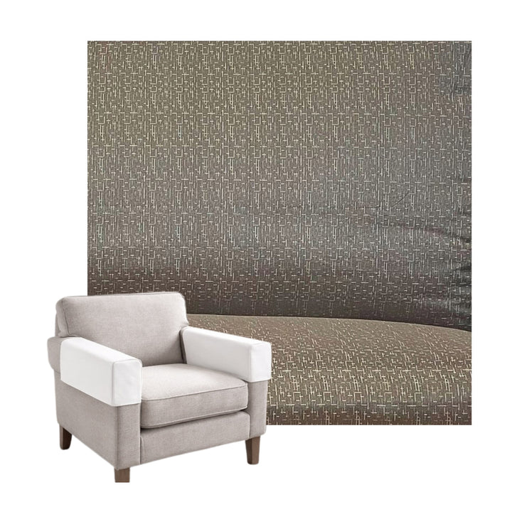 Silky Greige Bamboo Blend Custom Armrest Cover