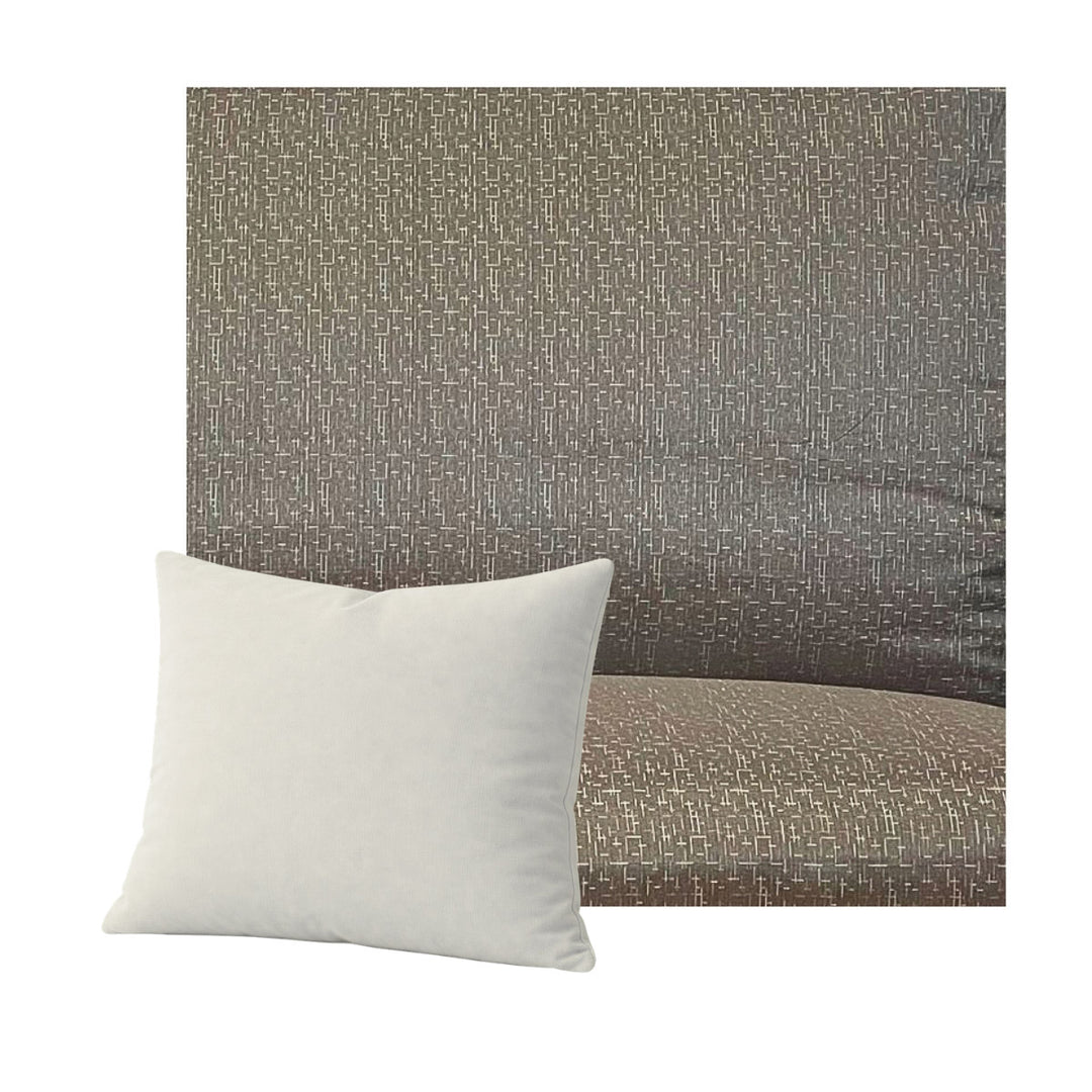 Silky Greige Bamboo Blend Throw Pillow