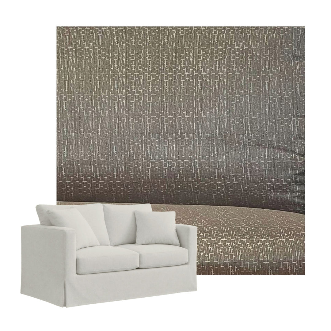 Silky Greige Bamboo Blend Custom Furniture Slipcover