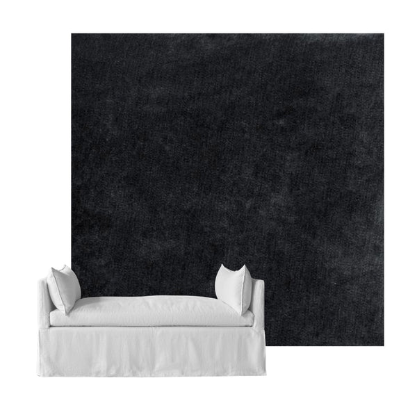 Ultra-soft Charcoal Black Daybed & Mattress Cover