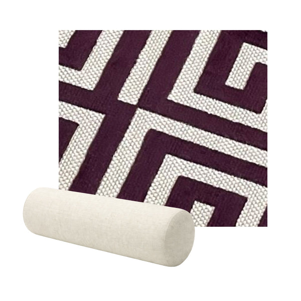Art Deco Plum Custom Armrest Cover