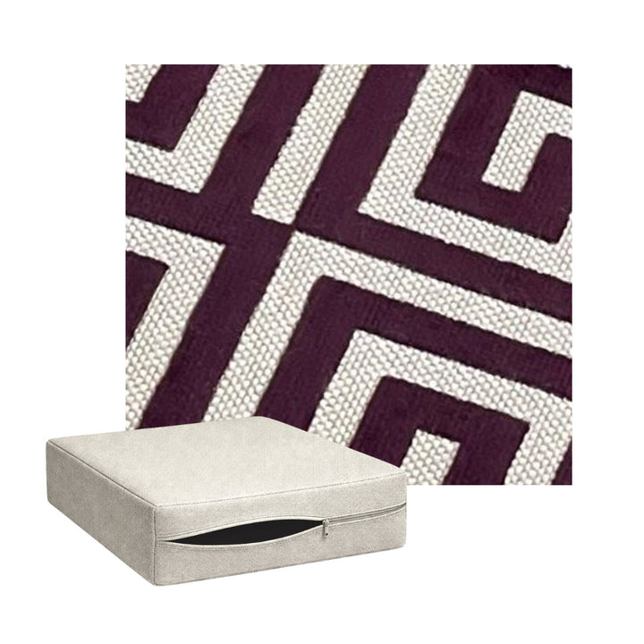 Art Deco Plum Custom Cushion Cover