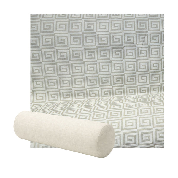 Ivory Greek Premium Weave Bolster Pillow