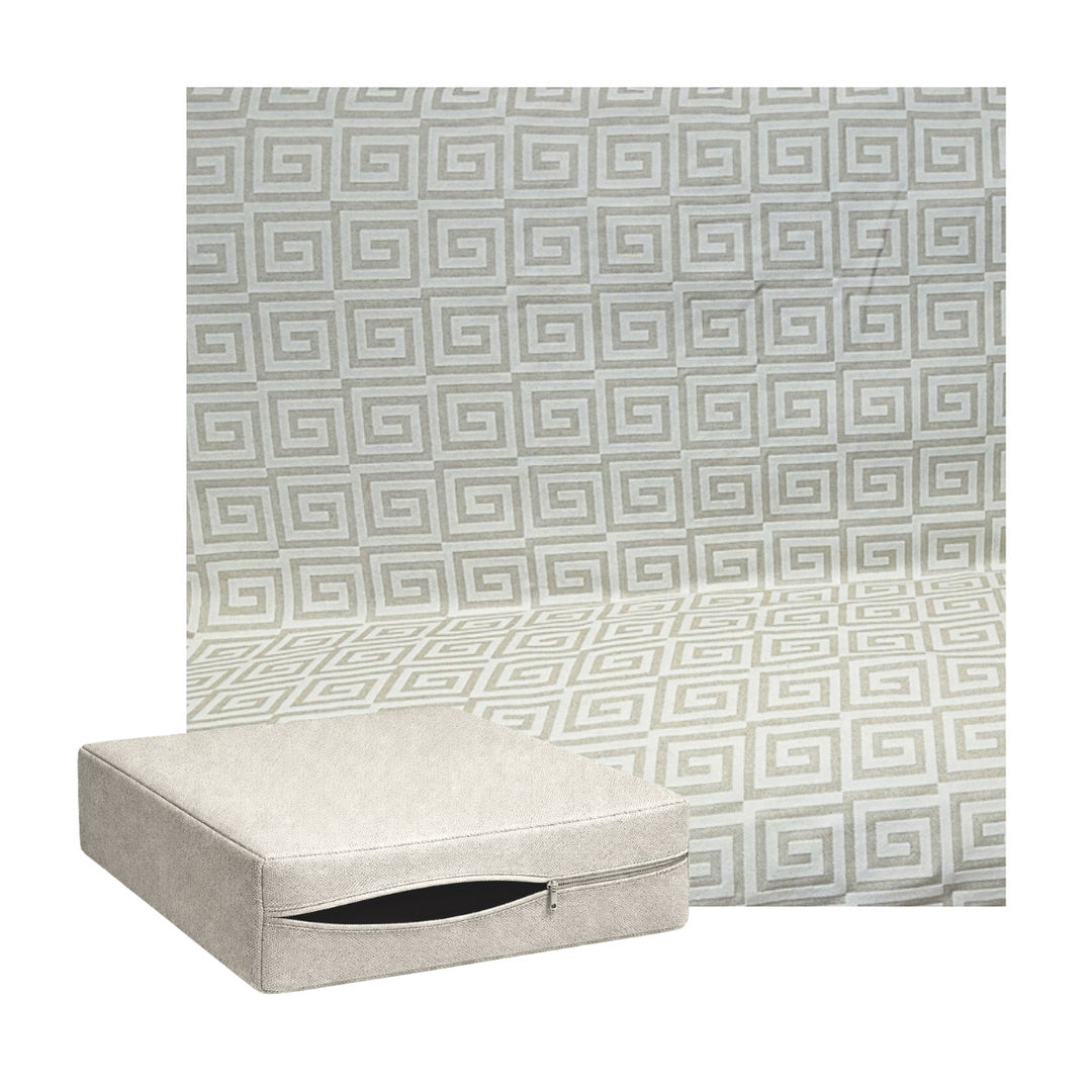 Ivory Greek Custom Cushion Cover
