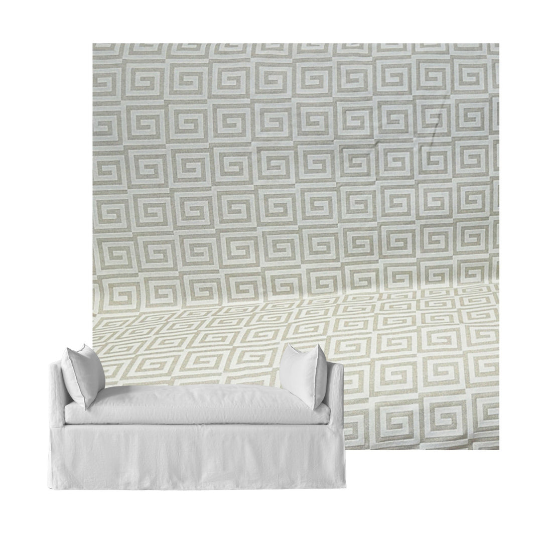 Ivory Greek Custom Daybed Cover