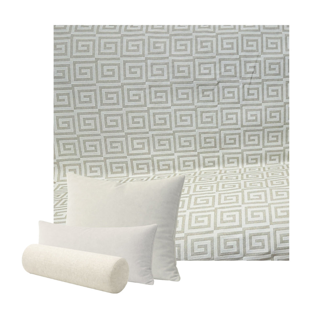 Ivory Greek Custom Pillow Cover