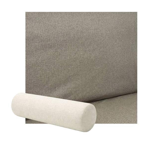 Soft Greige Performance Weave Bolster Pillow