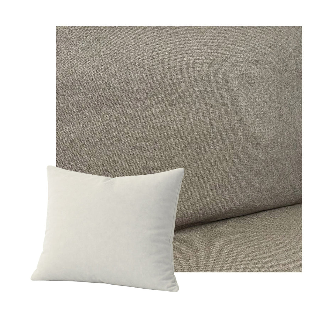 Soft Greige Throw Pillow
