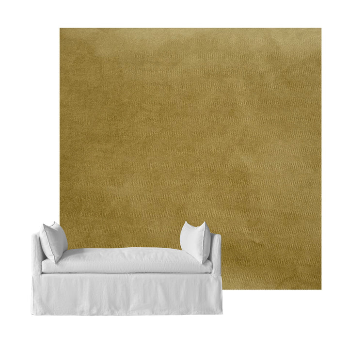 Golden Flax Performance Twill Custom Daybed Cover