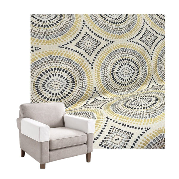 Geometric Medallion Custom Armrest Cover