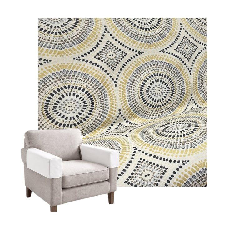 Geometric Medallion Custom Armrest Cover