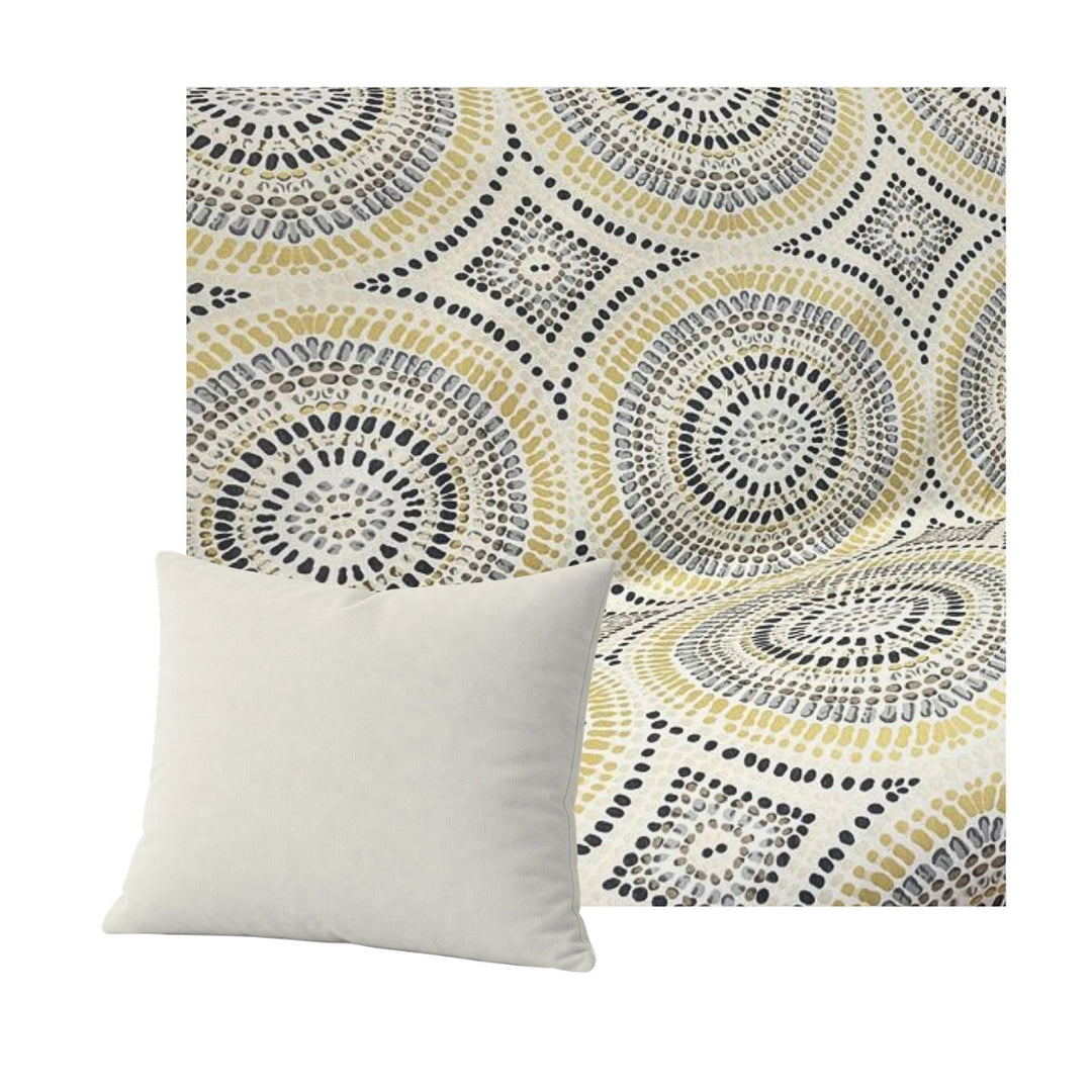 Geometric Medallion Throw Pillow