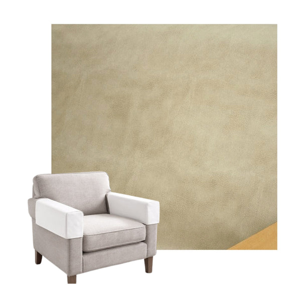 Light Tan Faux Leather Custom Armrest Cover