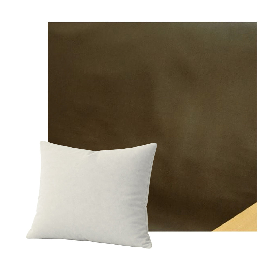 Gunmetal Gray Faux Leather Throw Pillow