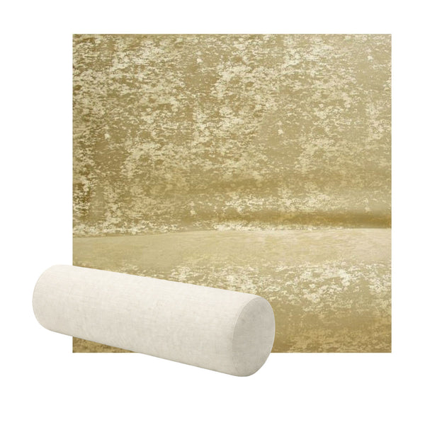 Textured Gold Premium Weave Bolster Pillow