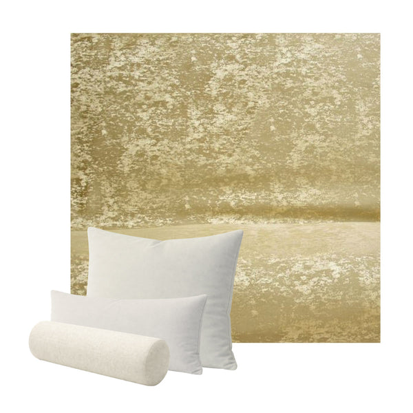 Textured Gold Custom Pillow Cover
