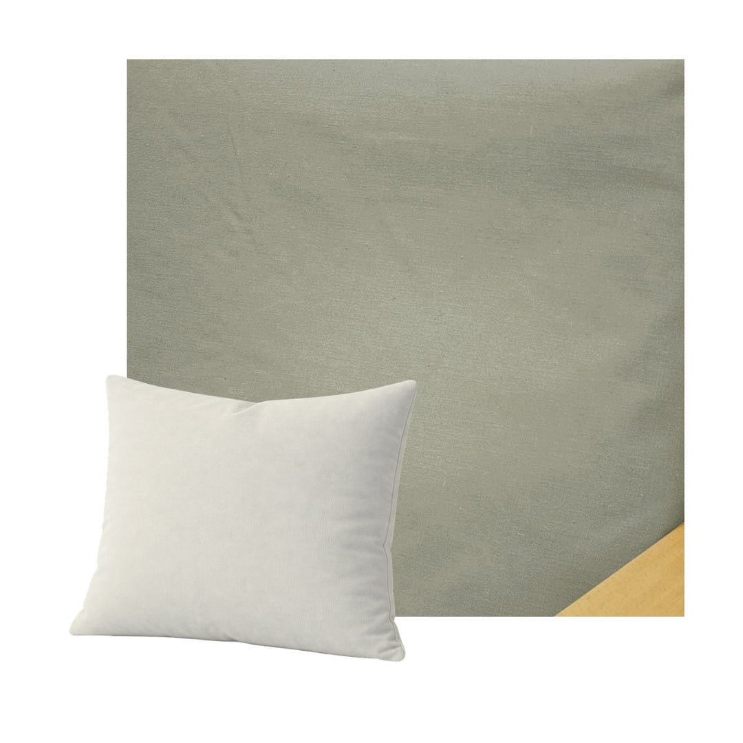 Durable Cool Gray Ripstop Throw Pillow