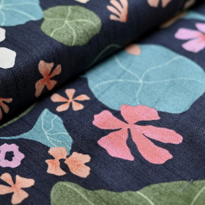 Water Lilly Canvas Print Custom Pillow Cover