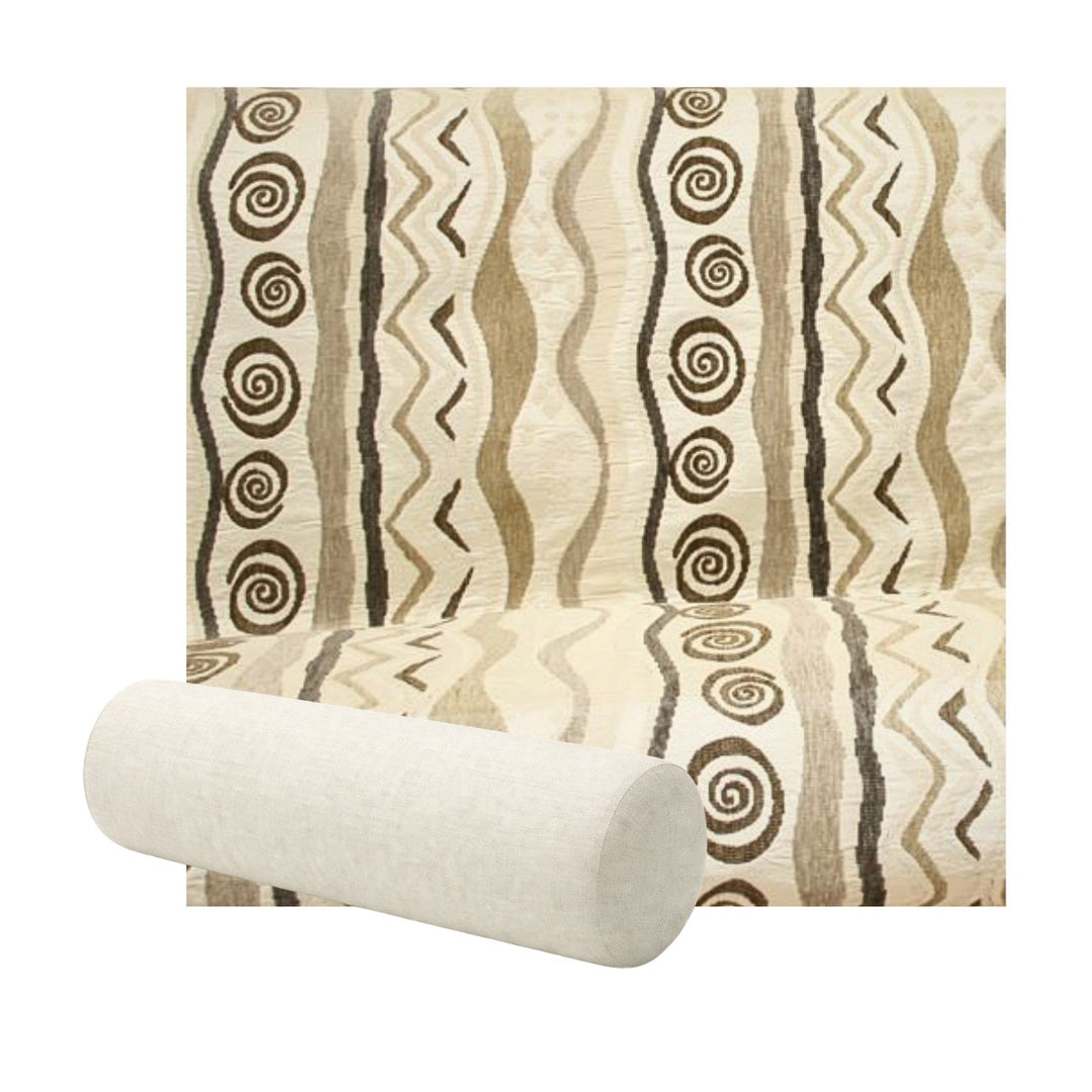 Desert Beige Premium Weave Bolster Pillow