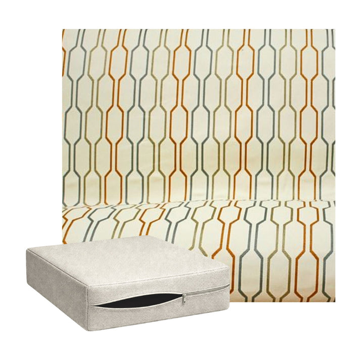 Mid-Century Chain Stripe Custom Cushion Cover