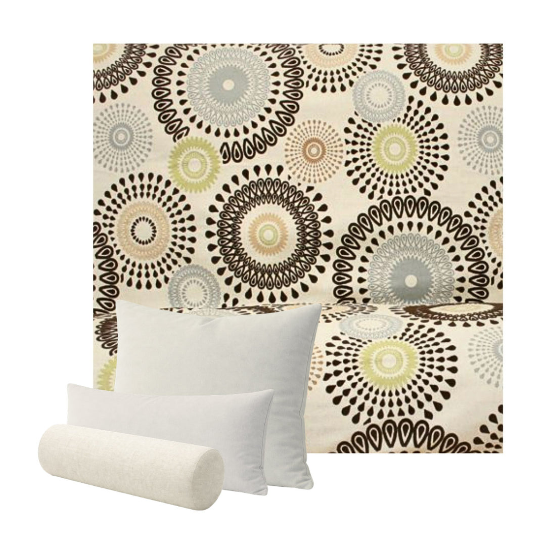 Geometric Earth Tones Linen Custom Pillow Cover