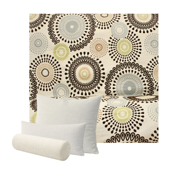 Geometric Earth Tones Linen Custom Pillow Cover