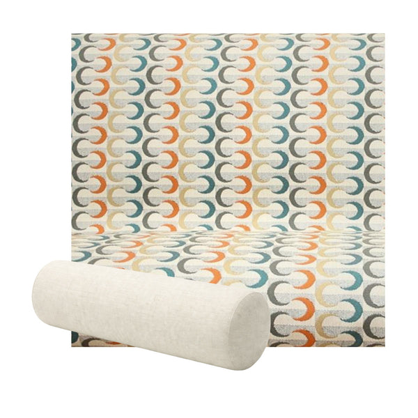 Retro Rainbow Premium Weave Bolster Pillow
