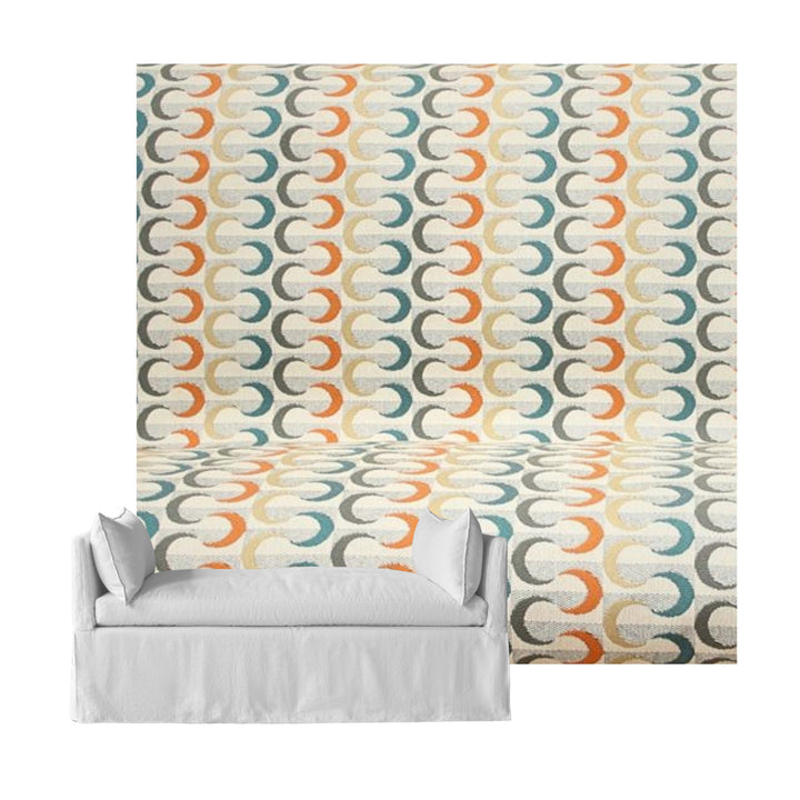 Retro Rainbow Custom Daybed Cover