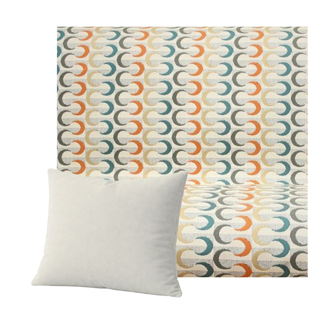 Retro Rainbow Throw Pillow
