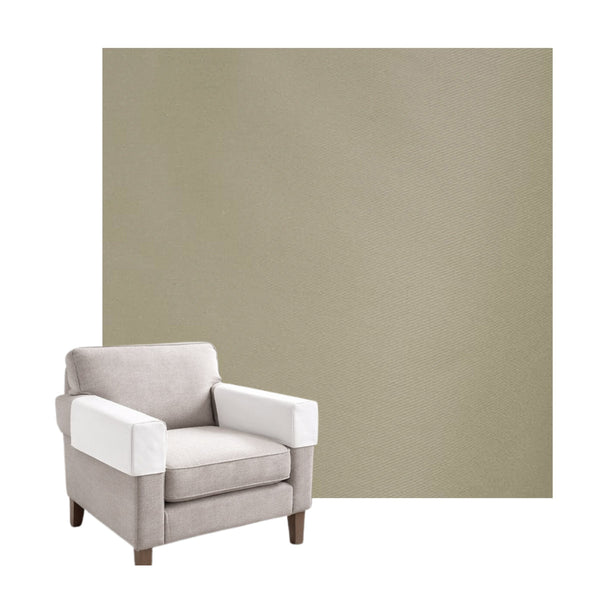 Light Greige Twill Custom Armrest Cover