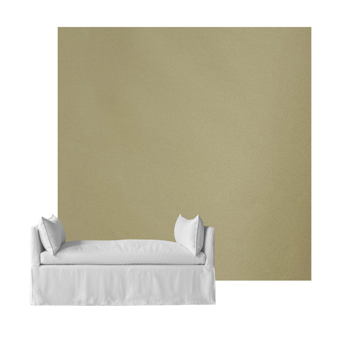 Rosemary Khaki Canvas Custom Daybed Cover