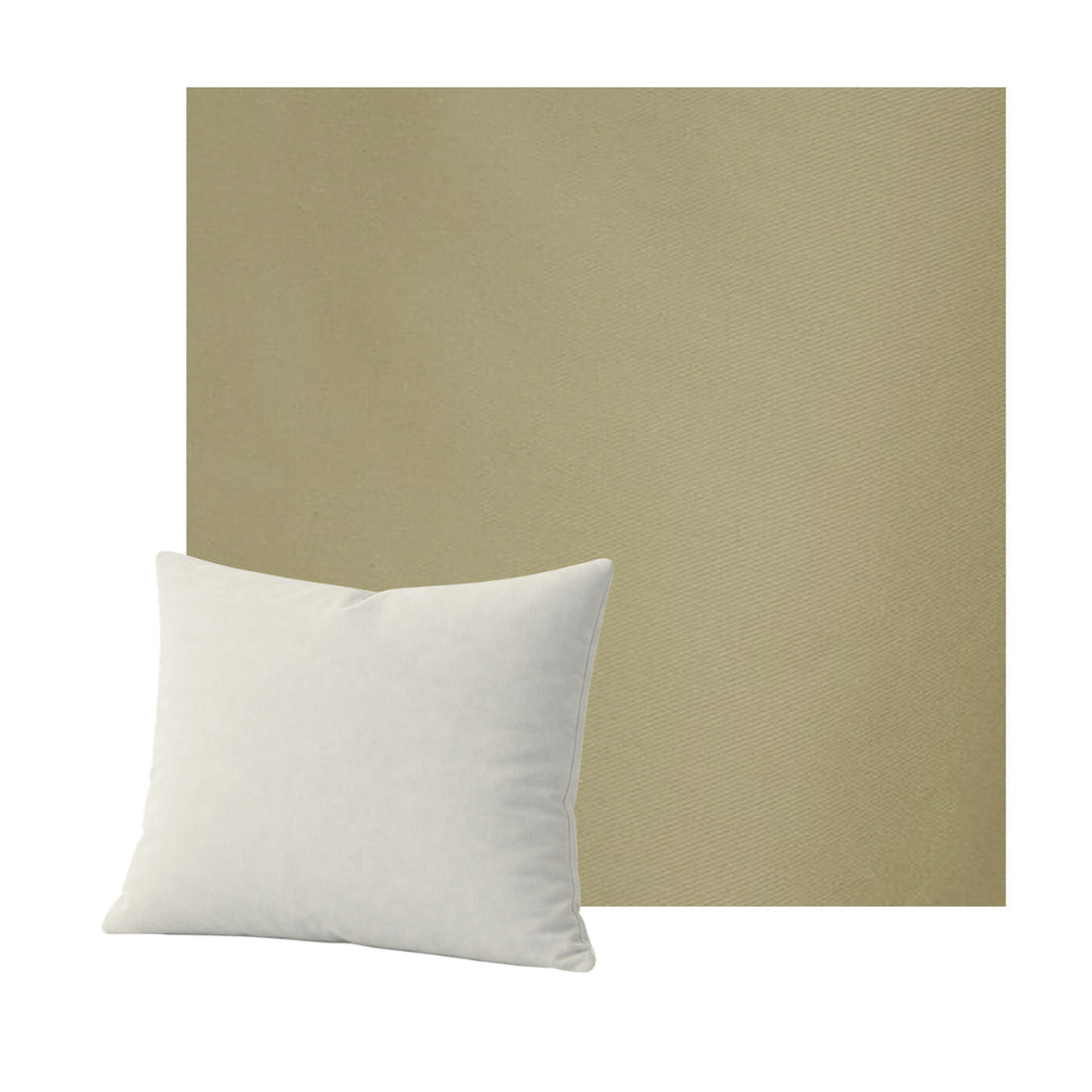 Rosemary Khaki Canvas Throw Pillow