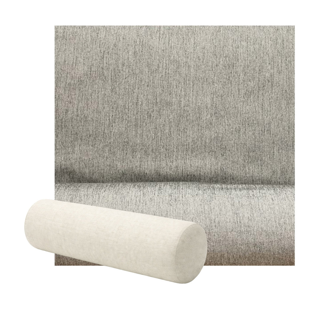 Textured Charcoal Premium Weave Bolster Pillow