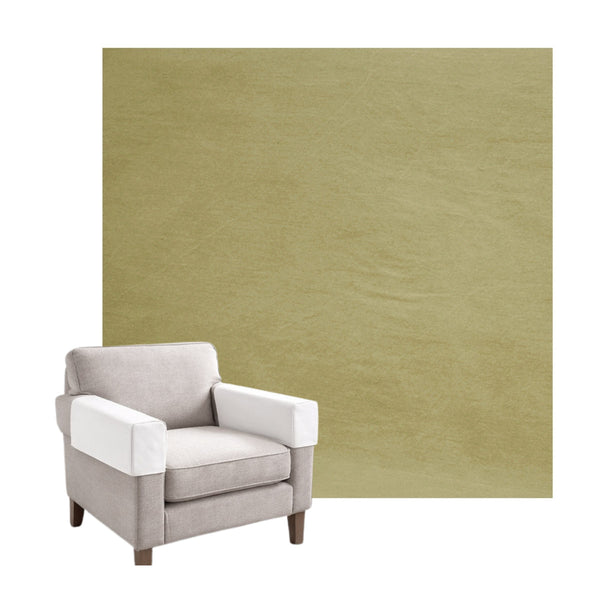 Light Green Denim Custom Armrest Cover