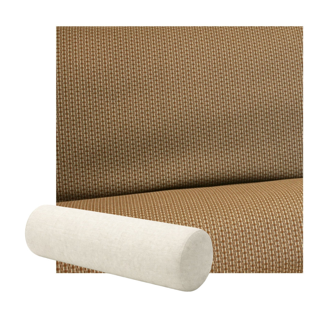 Textured Tan Premium Weave Bolster Pillow