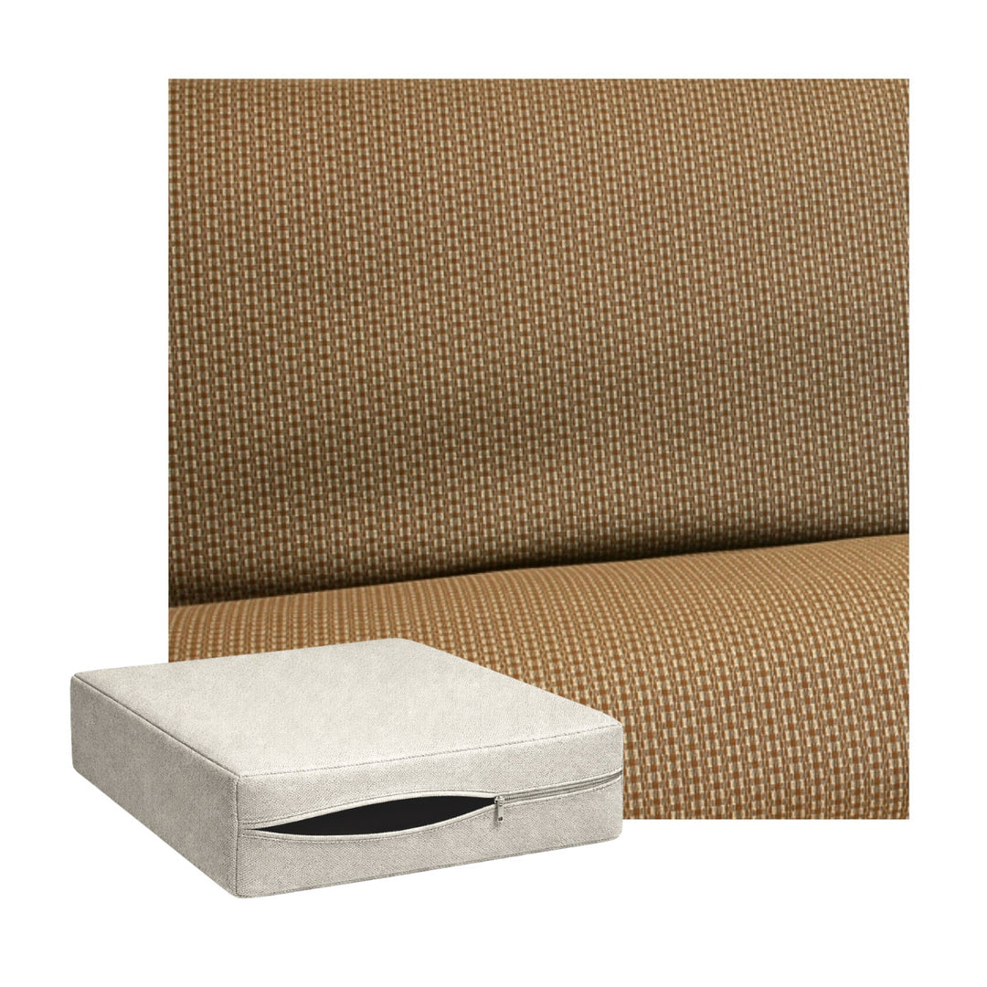 Textured Tan Custom Cushion Cover