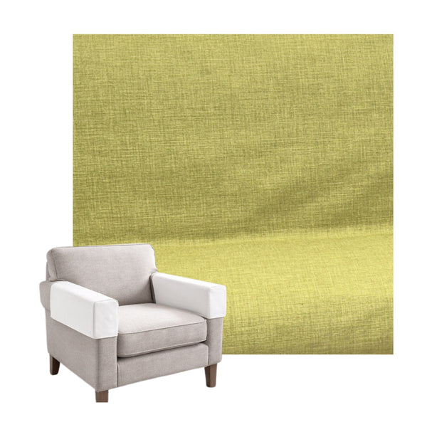 Chartreuse Linen Custom Armrest Cover