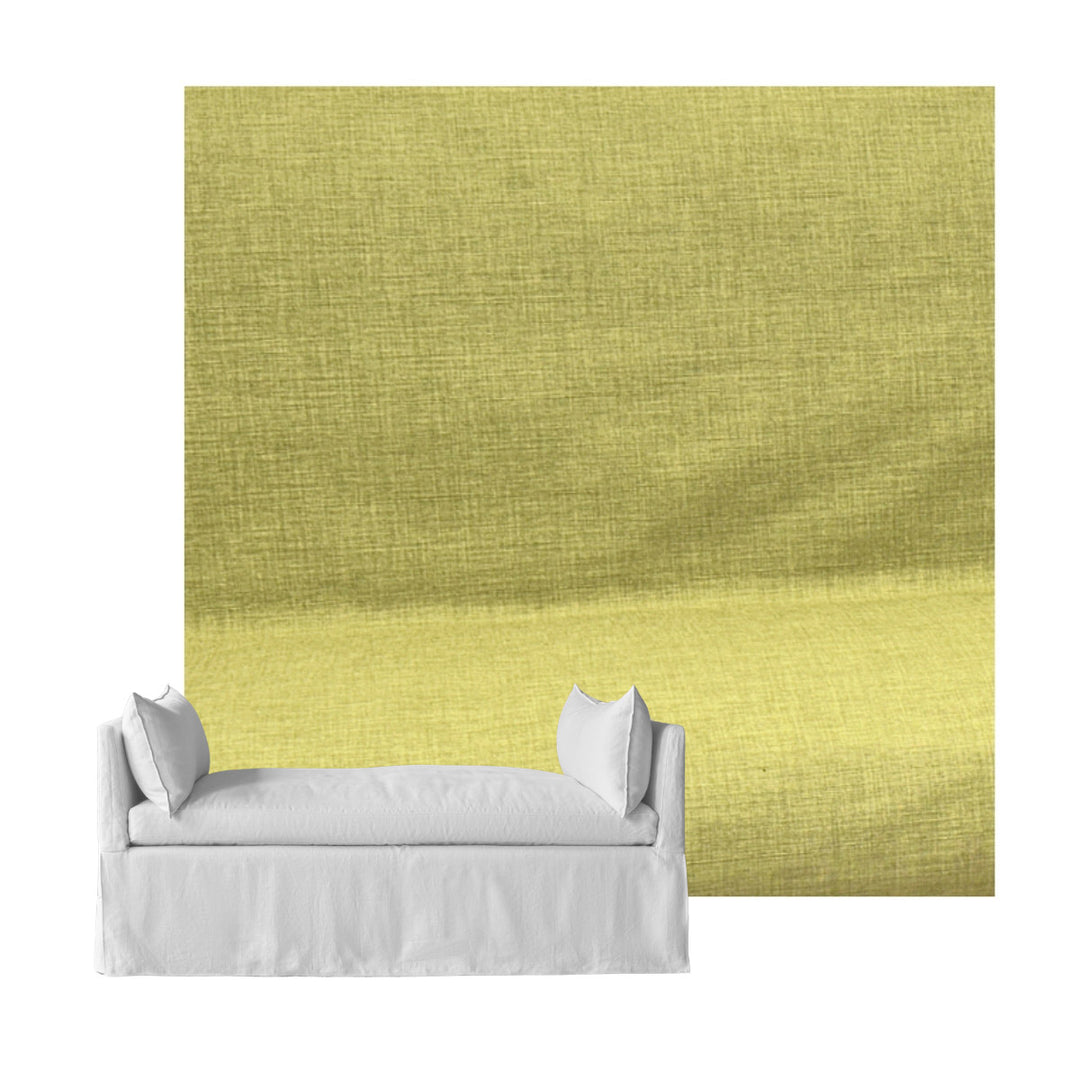 Pistachio Green Linen Custom Daybed Cover