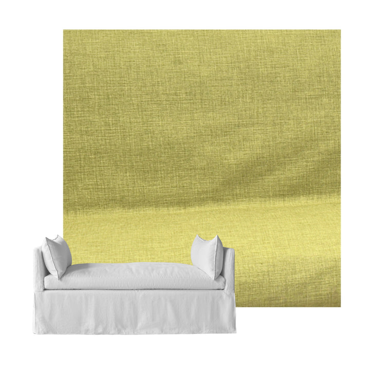 Pistachio Green Linen Custom Daybed Cover