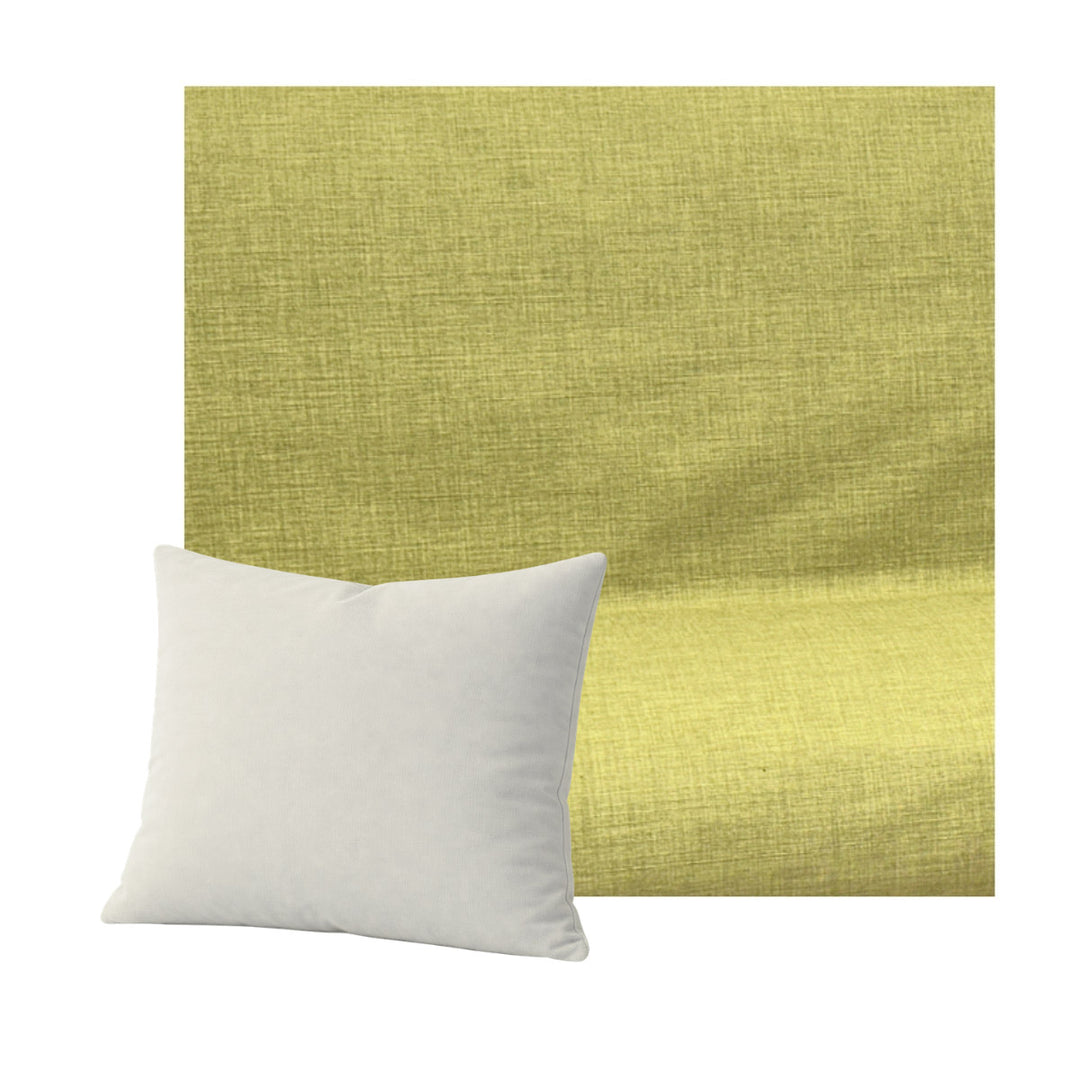 Pistachio Green Linen Throw Pillow