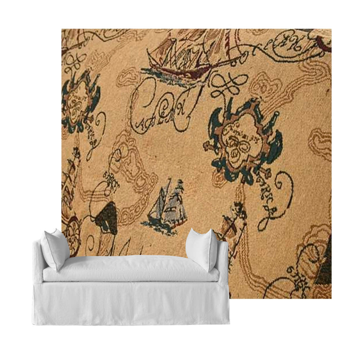 Antique Nautical Custom Daybed Cover